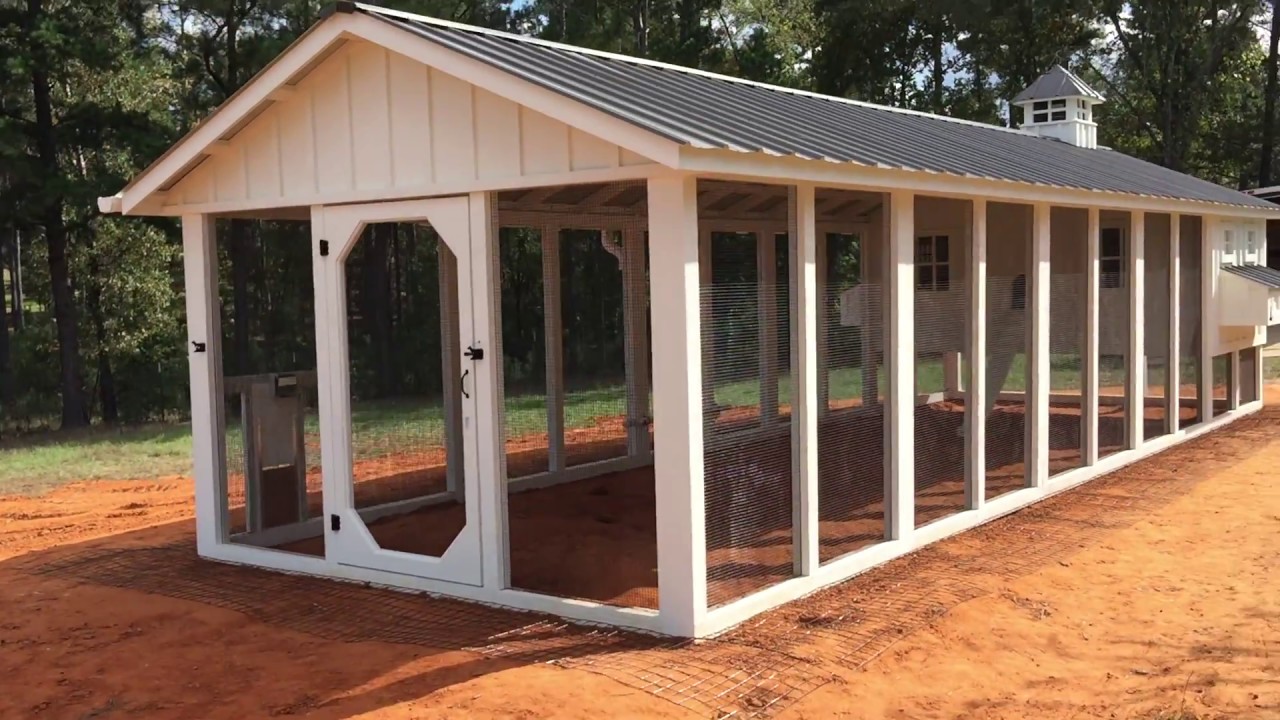 Custom Chicken Coop by Carolina Coops - YouTube