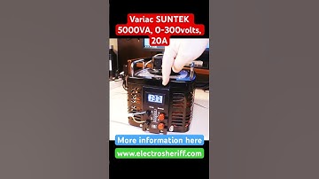 5kva, 20A.  Variac SUNTEK. 2 years warranty. #electrosheriff #suntek #variac #voltageregulator