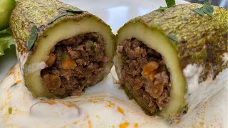 Stuffed Courgettes and Eggplants/ شيخ محشي بالكوسا والباذنجان/ اكلات عراقيه