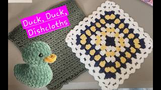 Duck Duck Dishcloth #11 Diagonal Ridges @MissisYarniverseAndMore-k8u