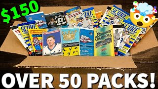 HUGE BOX OF RANDOM SPORTS CARDS PACKS FROM GOODWILL!