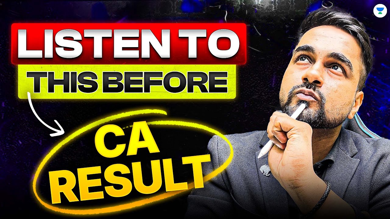 Just listen to this I CA Foundation results 