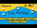 Fractions by learn with duneeth  addition and subtraction of fractions in hindi