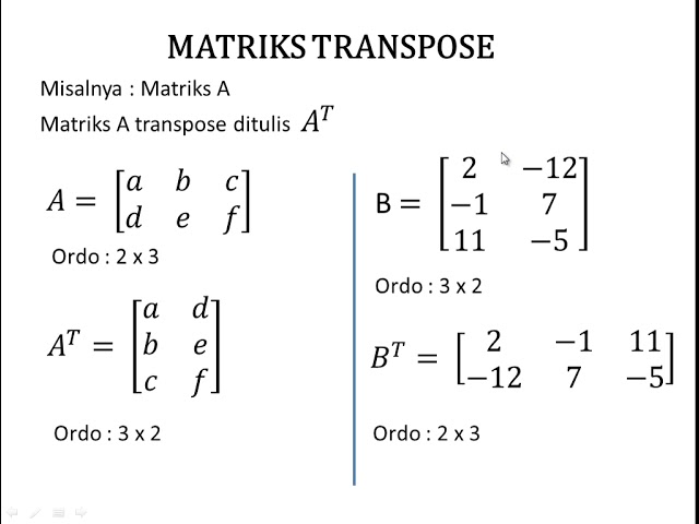 Perkalian matriks 3x3 dengan 3x2