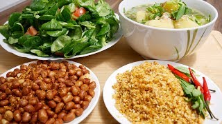 Đậu phộng rang húng lìu, Muối Sả Đậu - Món ăn chay và cách làm các ...