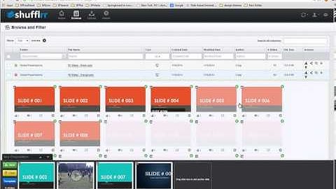 how to search for slides with Shufflrr