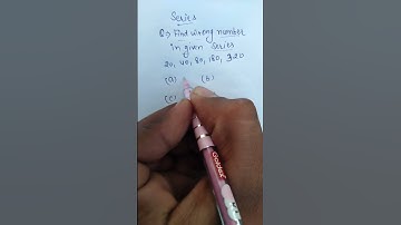 find wrong number in series#shorts#successjourney