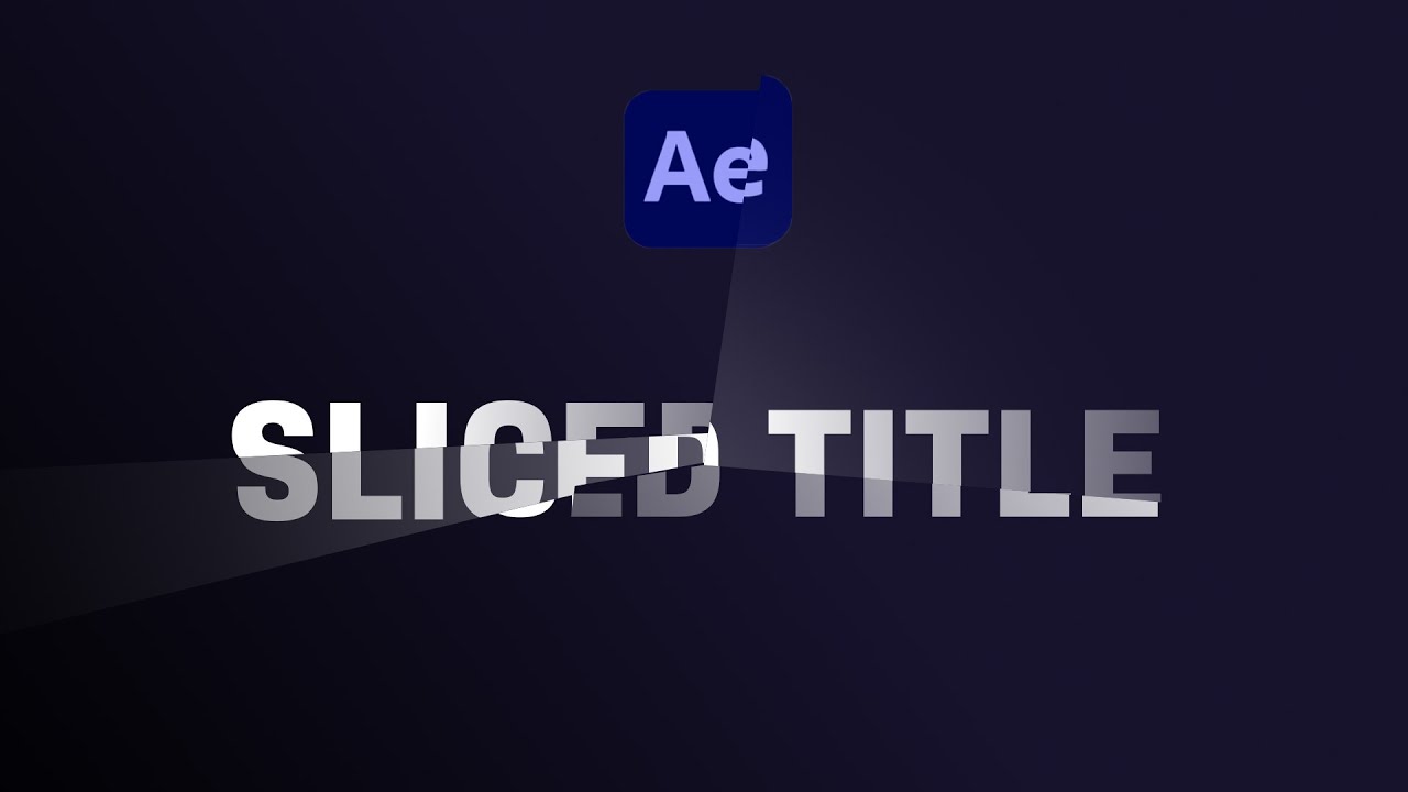 Sliced Title Animation | After Effects Tutorial - YouTube
