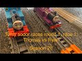 Tomy sodor races Round 1, Race 1: Thomas vs Ryan
