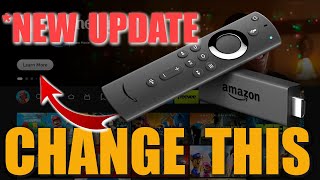 brand new firestick update - adds more ads / change this setting now!!