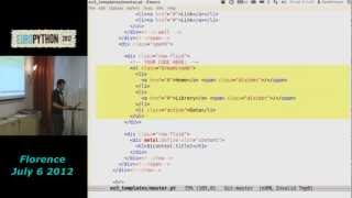 Writing a Pyramid application (Part 2, EuroPython 2012)
