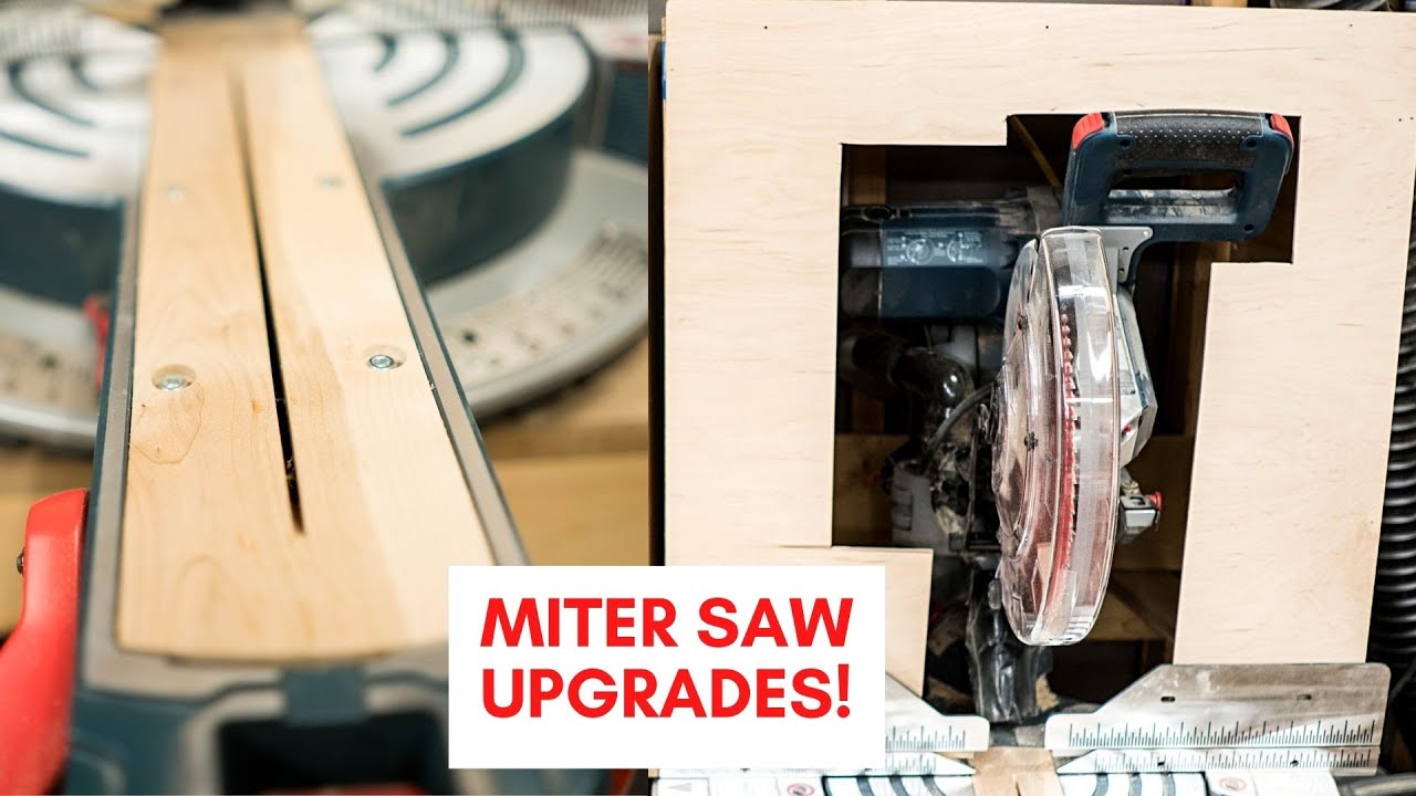 I Made Three Simple DIY Upgrades to My Compound Miter Saw! YouTube