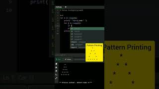 Hollow pyramid star pattern Printing in python #viralshort #goviral  #starpattern #phython