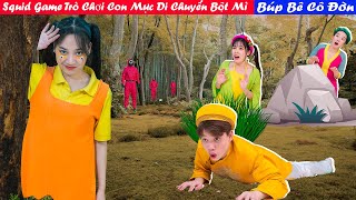 Squid Game Trò Chơi Con Mực Di Chuyển Bột Mì | Búp Bê Cô Đơn SQUID GAME 2021 | Miu Miu TV