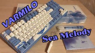 Клавиатура Varmilo MA87M (EC Sakura Switch V2) Sea Melody | распаковка первое впечатление