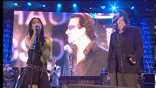 The Corrs And Bono Perform Live Live8 In Edinburgh - July 6Th 2005