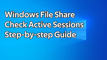 How to check who is currently accessing files and folders on a Windows file share
