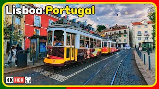 🇵🇹 Lisbon Street Walk - Portugal Walking Tour - 4K HDR