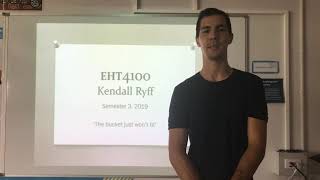 EHT4100 Assignment 2 Semester 3, 2018