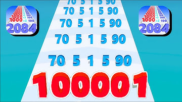 Number Run 3D : Merge Master game in MAX LEVEL ( Math games, ASMR ) PART - 05 VB