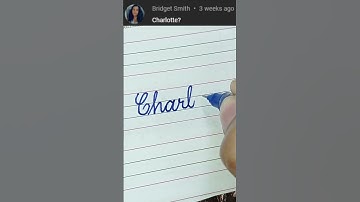 Charlotte - Beautiful name in Cursive writing | Cursive writing for beginners | #shorts