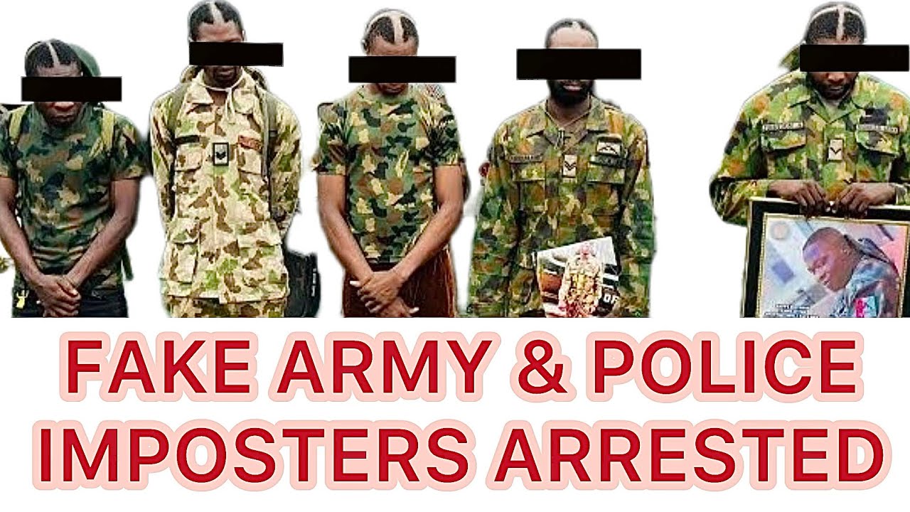 Fake Nigerian Army and Police imposters Arrested! - YouTube