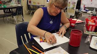 Adding value with watercolor pencils