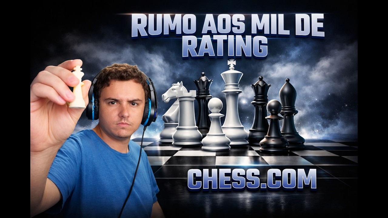 Xadrez online! Rumo aos mil de rating de rapidas! com conceitos básicos de xadrez