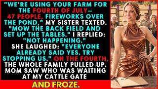 My Family Planned a 47-Person July 4th on MY Farm, Dared Me to Say No—a Deputy Met Them at the Gate screenshot 4