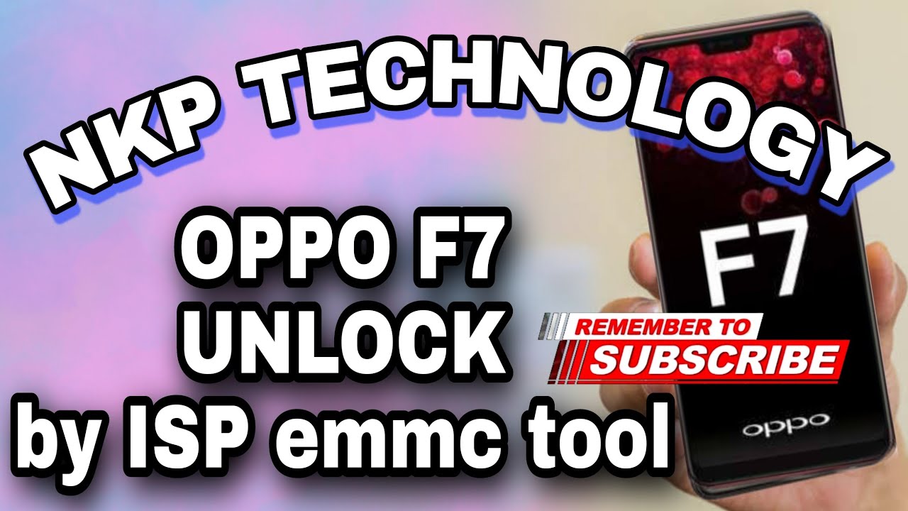 oppo f7 unlock done ISP emmc tool