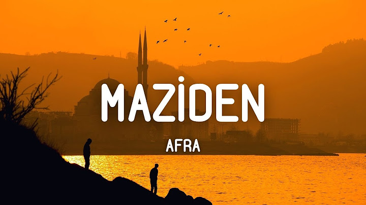 Afra - Maziden (Sözleri/Lyrics) (0.9x Hız - Daha Duygusal)