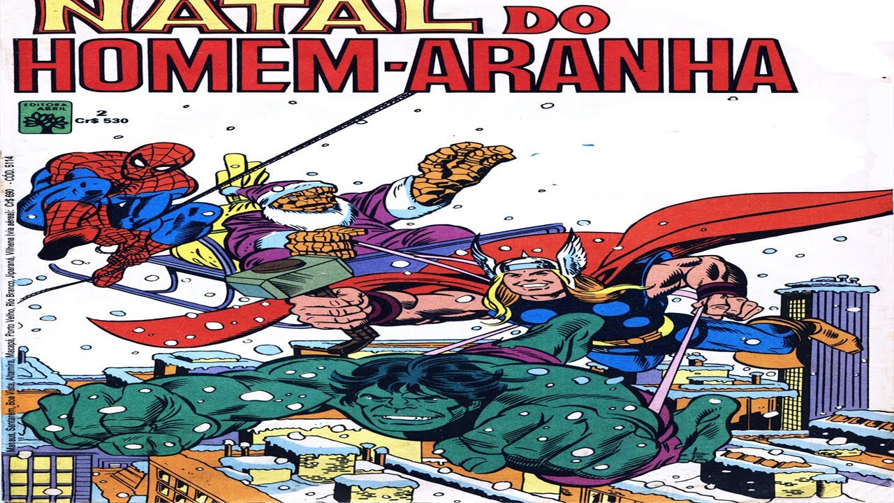 O natal do homem aranha -Gibi vídeo - YouTube