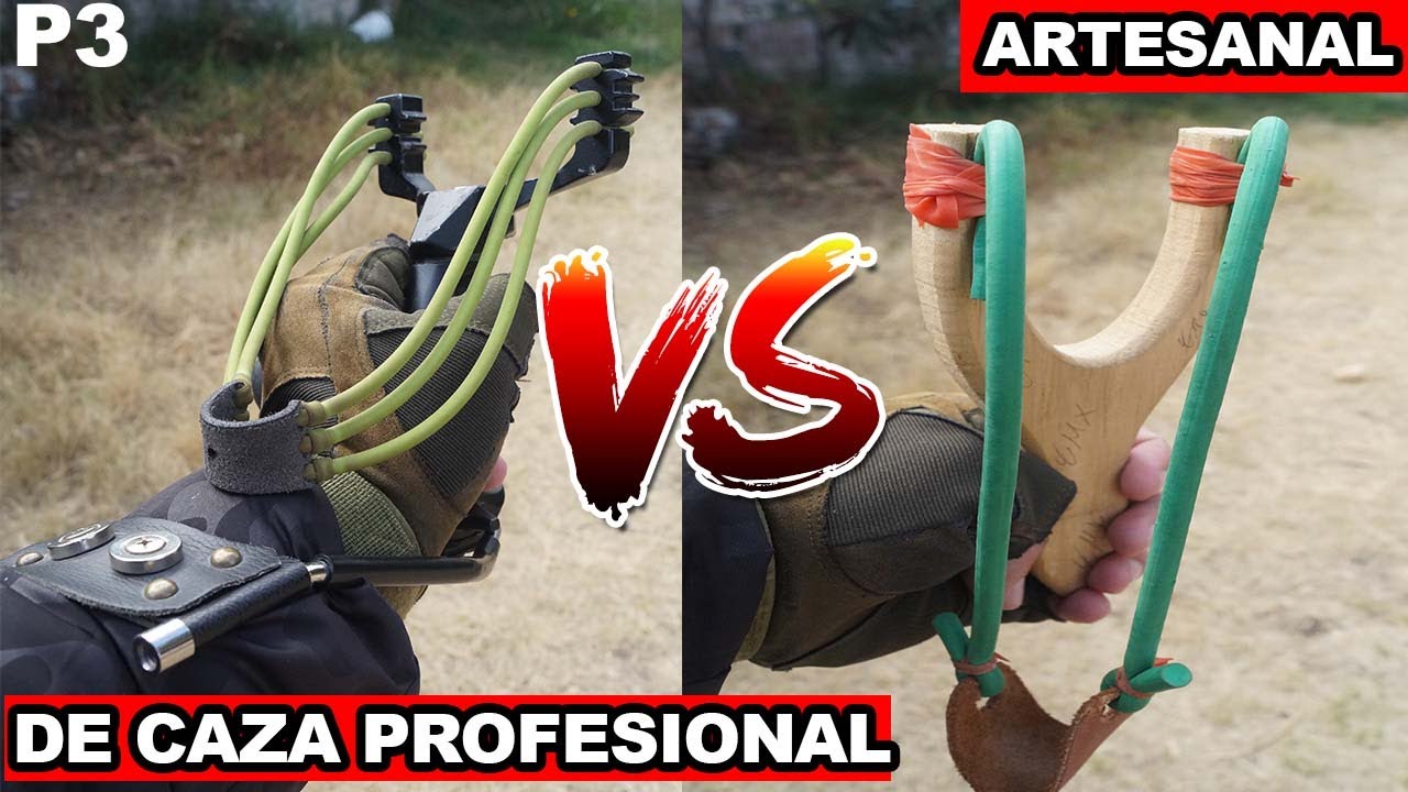 Resortera CASERA vs Resortera de CAZA PROFESIONAL - ¿Cuál es mejor ...