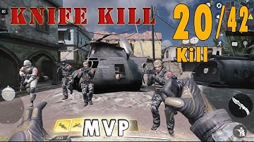 Last Kill By Knife : GUN GAME FIGHT Mode | Call Of Duty Gameplay - 20 Kill #viralvideo  #codmobile