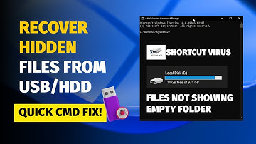 Recover Hidden Files from USB/SSD After Virus Attack (Quick CMD Fix!)