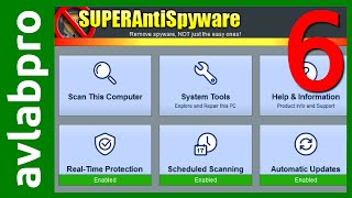 SUPER AntiSpyware 6 scan and fix