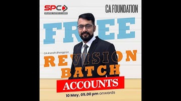 CA FOUNDATION Accounts Revision Batch BY CA Anand Banggriya