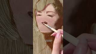 Learning alla prima for portraits painting! Pt 1💗 #painting #oilpainting