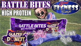 Battle Bites Glazed Donut Protein Bar Infused Ice Cream Rolls #shorts #streetfood