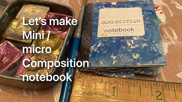 How to composition notebook mini / micro journal PROCESS VIDEO