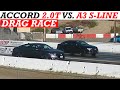 2020 Audi A3 S-Line vs. 2020 Honda Accord Sport 2.0T