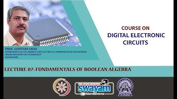 Lecture 07 : Fundamentals of Boolean Algebra