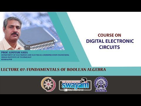 Lecture 07 : Fundamentals of Boolean Algebra