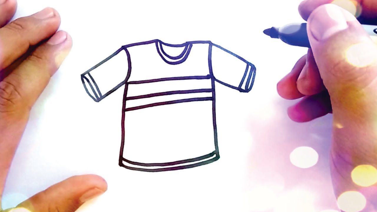 COMO DIBUJAR UNA PLAYERA paso por paso | dibujos para niños | como dibujar  una camiseta fácil - thptnganamst.edu.vn