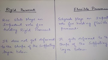 Difference Between Rigid Pavement and Flexible Pavement || Rigid Pavement Vs Flexible Pavement