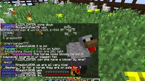 Kolgrath Jr. Playing with his Dad on Towncraft Family Friendly Minecraft Server