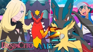 ASH VS CYNTHIA - Full Battle | Pokemon AMV