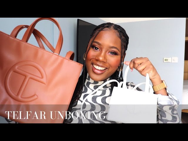 HOW TO GET A TELFAR BAG 2021 (UNBOXING, COLLECTION & SIZE COMPARISON) 