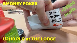 Sick HERO CALL & Winning PILES in Action PLO Poker Game at The Lodge - GMoney VLOG #3