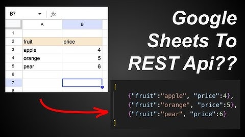 Getting Google Sheets Data Over HTTP REST API (JSON format)
